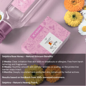 Rose Honey Ayurvedic Cleansing Bar - Image 3