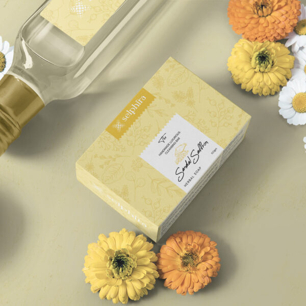 Sandal & Saffron Ayurvedic Cleansing Bar