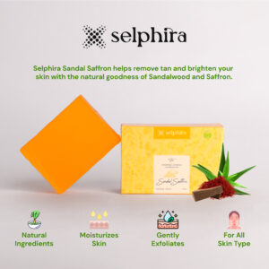 Sandal & Saffron Ayurvedic Cleansing Bar - Image 2