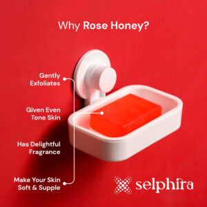 Rose Honey Ayurvedic Cleansing Bar - Image 4