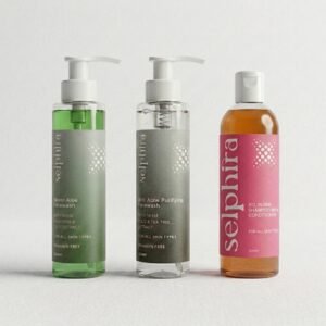 Three-Product Combo: Neem Aloe Facewash, Anti Acne Facewash & Shampoo