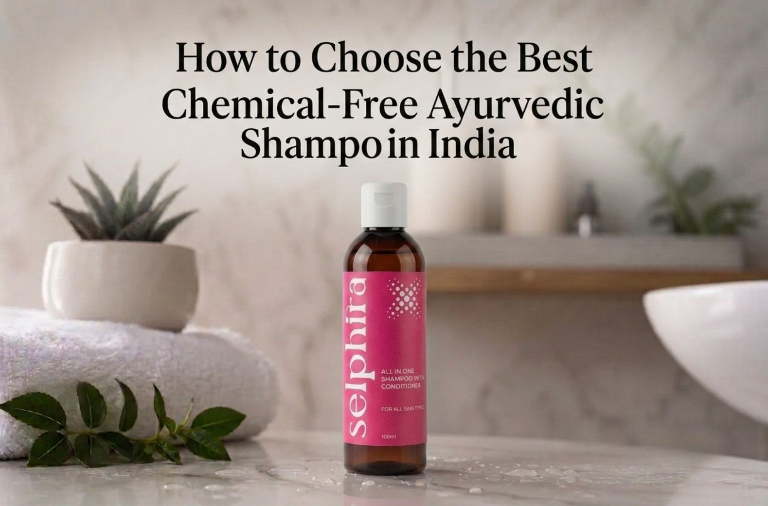 Best Chemical-Free Ayurvedic Shampoo in India by Selphira for healthy and natural hair care