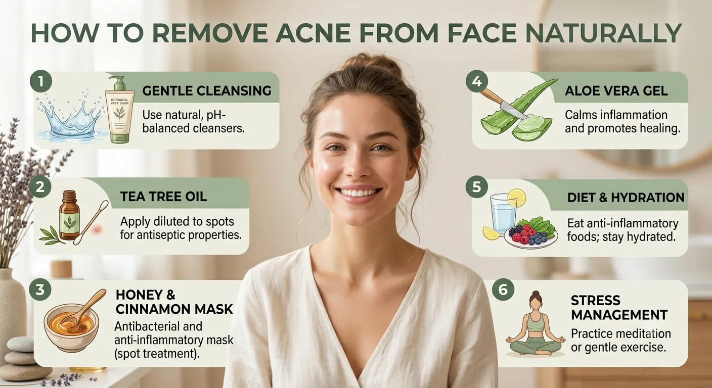 How to remove acne from face naturally with effective skincare tips