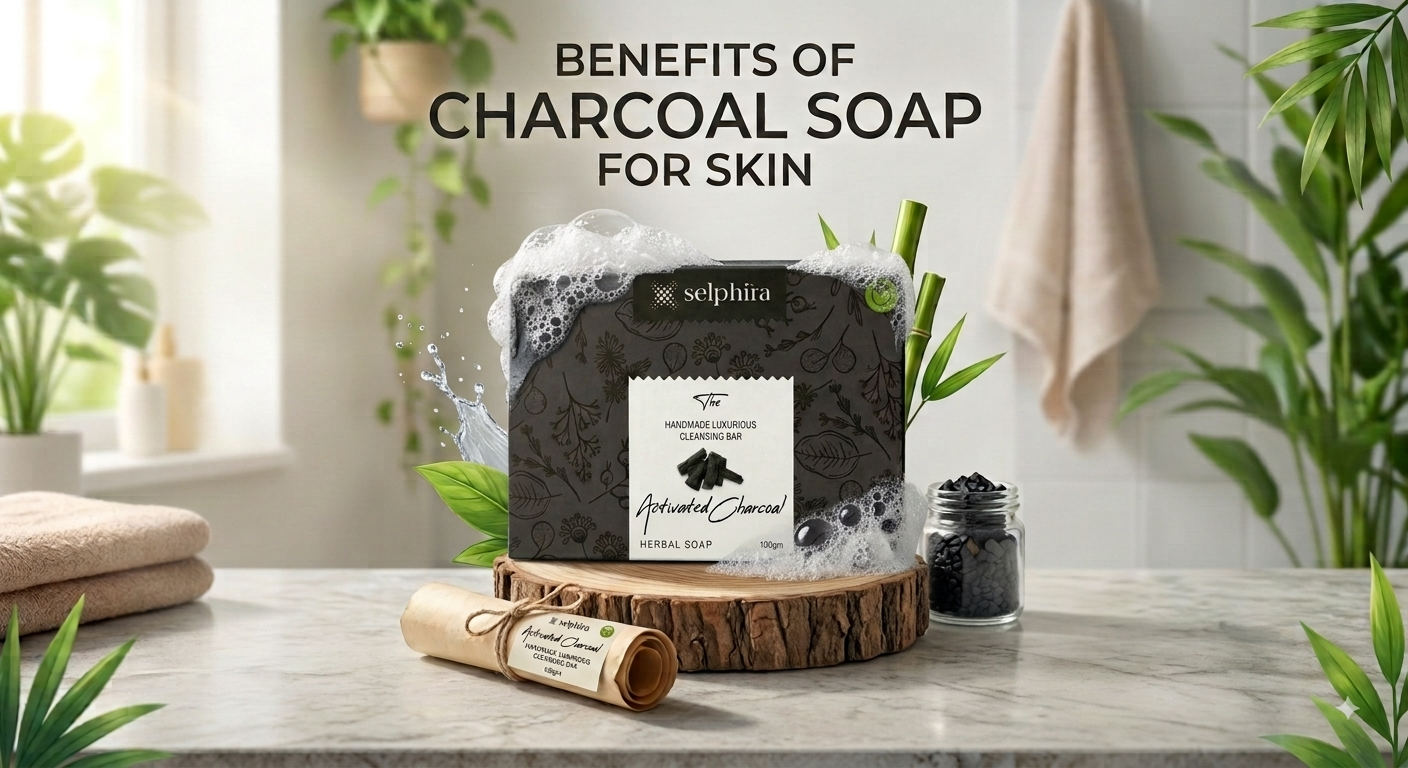 Benefits of charcoal soap for skin and deep cleansing