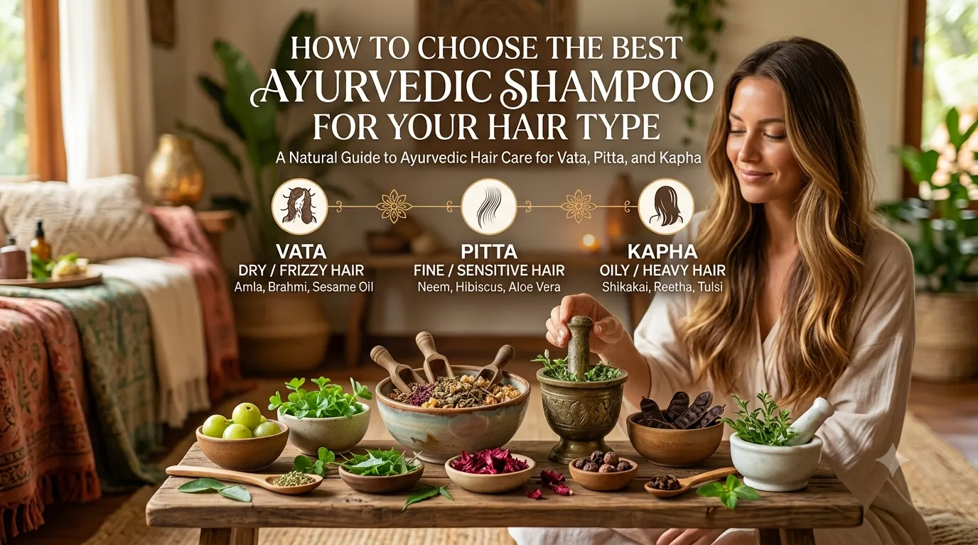 Best Ayurvedic Shampoo for differenDiscover how to choose the Best Ayurvedic Shampoo based on your hair type, scalp condition, and specific hair-care needs.t hair types and scalp concerns